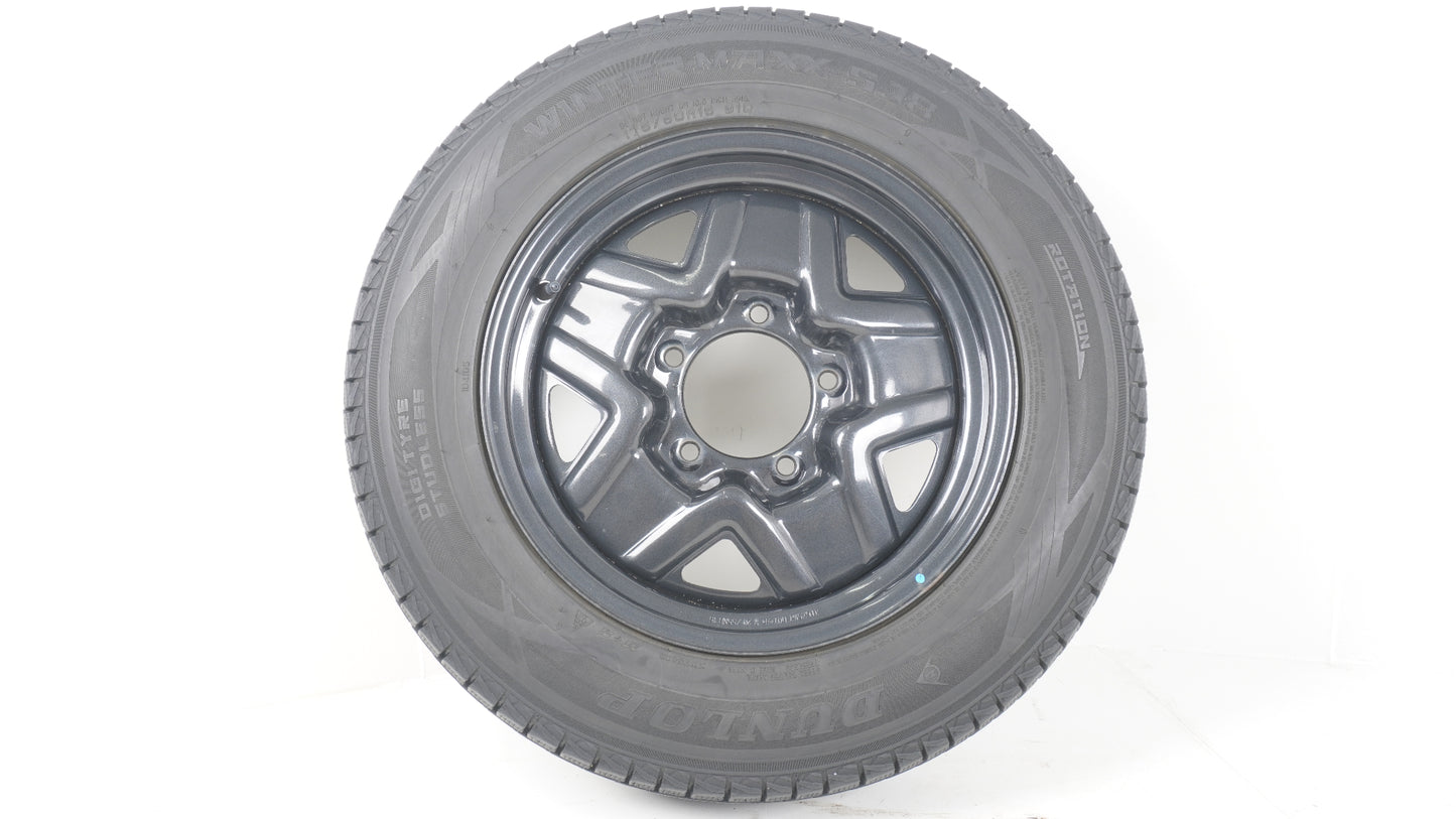 スズキ純正スチールホイール JB64 ジムニー XG / DUNLOP WINTER MAXX SJ8 ダンロップ ウィンターマックス 175/80R16 2020年製造品 4本