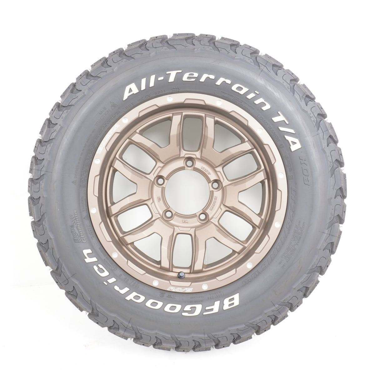 【使用僅か】 RAYS DAYTONA F6boost レイズ デイトナ 16×6J -5 139.7-5H / BFGoodrich KO3 225/70R16 2025年製 5本
