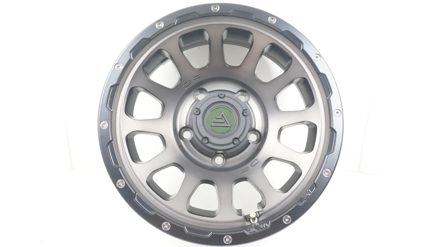 DELTAFORCE OVAL For JIMNY NOMADE / SIERRA デルタフォース オーバル MONOBLOCK / 16×6.0J -5 139.7-5H MAT SMOKE POLISH 4本 ホイール JB74シエラ JC74ノマド