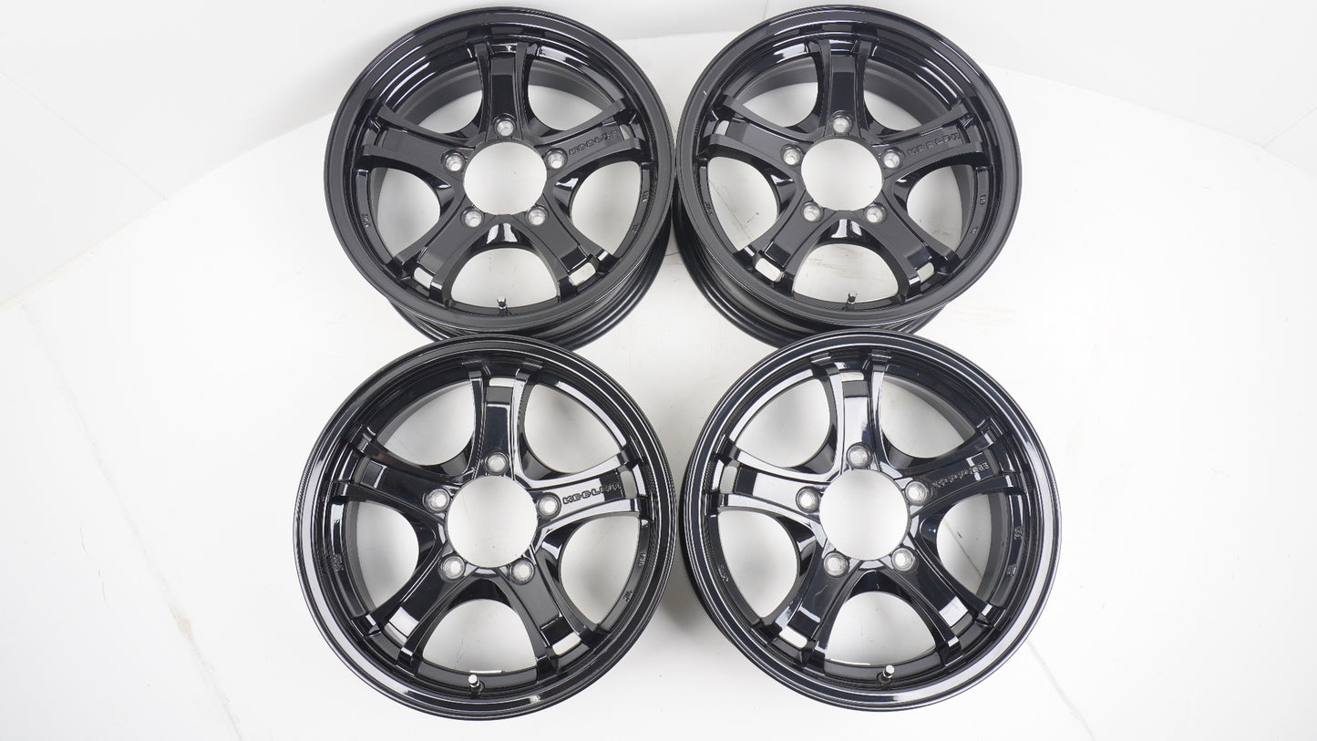 weds KEELER ウェッズ キーラーフォース 16×5.5J +22 139.7-5H  ホイール 4本 ブラック