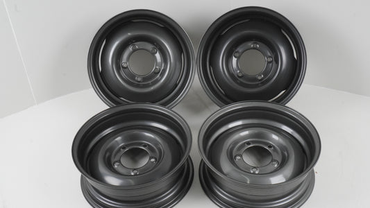 シーエルリンク オールドスタイルスチールホイール 16×6J -5 139.7 5H ガンメタ 4本セット