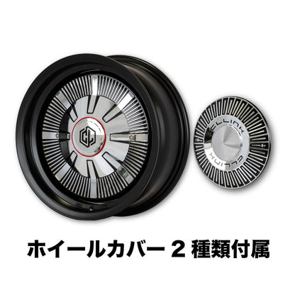 【特価新品4本】 センターカバー2種類付属 シーエルリンク ザ・ファースト The First コンプトン / ガーデナ 16×6J -5 139.7 5H マットブラック シエラ ノマド用 4本セット