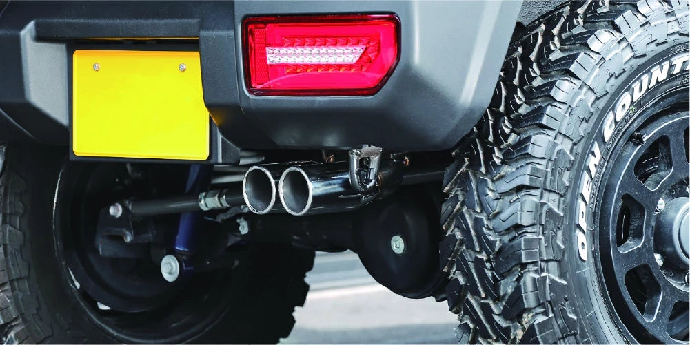 シーエルリンク リアマフラー タイプ2 ダブル出し ステンレス JB64 ジムニー 5型適合 JB74 シエラ JC74 ノマド