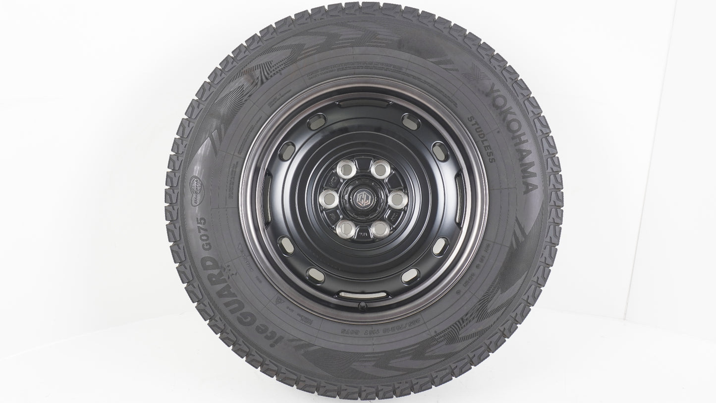 シーエルリンク ユニオンリム UNIONRIM TX 250 18×7.5J +55 139.7-6H / 265/70R18 YOKOHAMA IceGUARD G075 ヨコハマ アイスガード 2025年製 4本 タイヤホイールセット スタッドレス