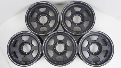 美品 鍛造 RAYS VOLK RACING TE37XT for J BC FORGED レイズ ボルクレーシング ブラストブラック 5本セット 16×6J -5 139.7 5H 5本 ホイール