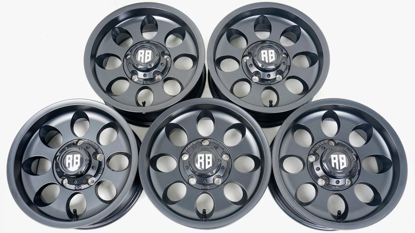 ショウワガレージ R8 マットブラック 15×6J ±0 5H-139.7 5本 ホイール