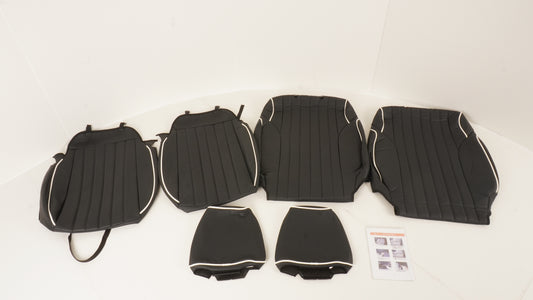 ショウワガレージ シートカバー　ブラック　パイピング　フロントのみ　JB64、JB74用