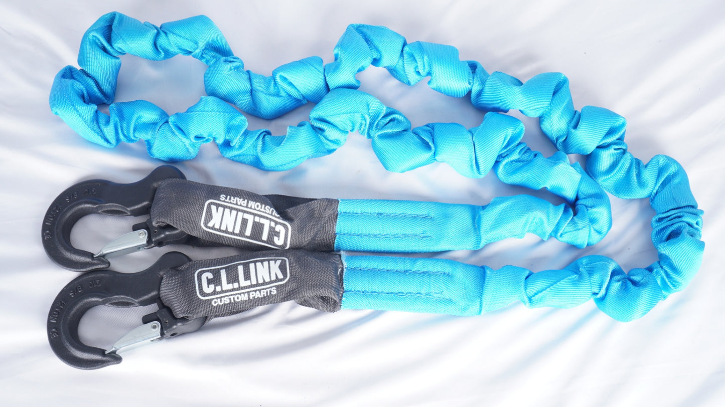 【未使用】 CLLINK シーエルリンク 12t 牽引ロープ ライトブルー 汎用