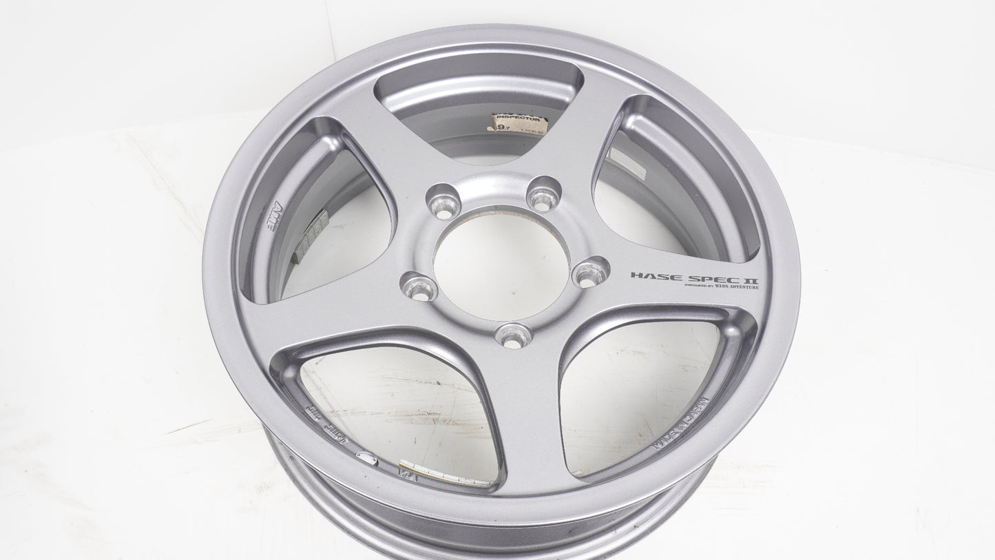 美品 軽量 5.87kg WEDS  ADVENTURE HASE SPECⅡウェッズ アドベンチャー  ハセスペック2 LIGHT GUN METALLIC 16×5.5J +22 139.7-5H 4本 ホイール