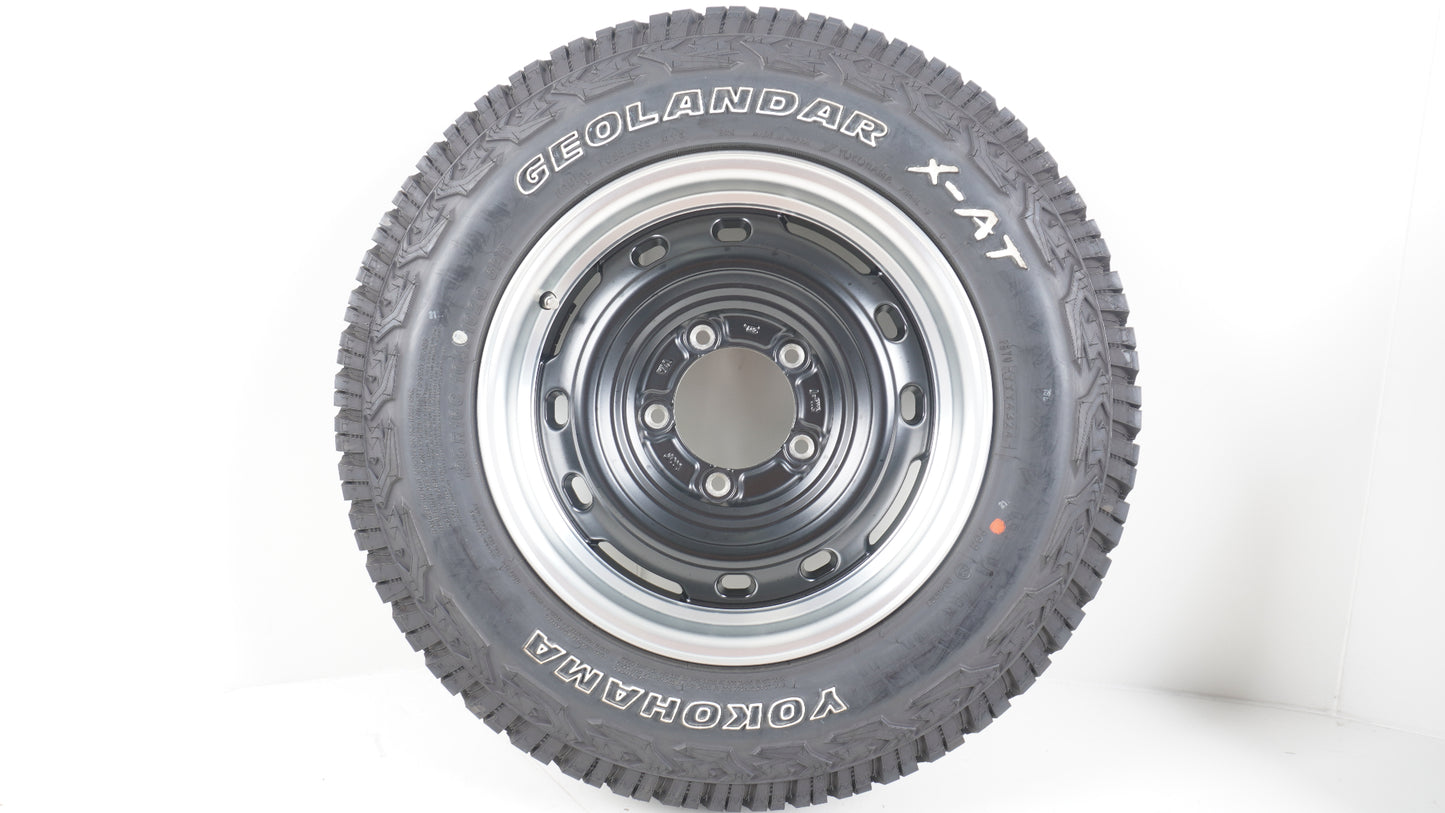 シーエルリンク ユニオンリム UNIONRIM TX MB/MC 16×5.5J +20 139.7-5H / 2024年製 YOKOHAMA GEOLANDAR X-AT G016 ヨコハマ ジオランダー 195R16C 104/102Q OWL ホワイトレター 5本 タイヤホイール