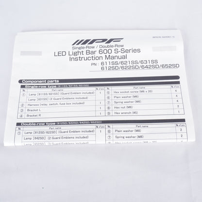 【未使用】 IPF 作業灯 ワークライト LED ライトバー 40インチ シングル 汎用