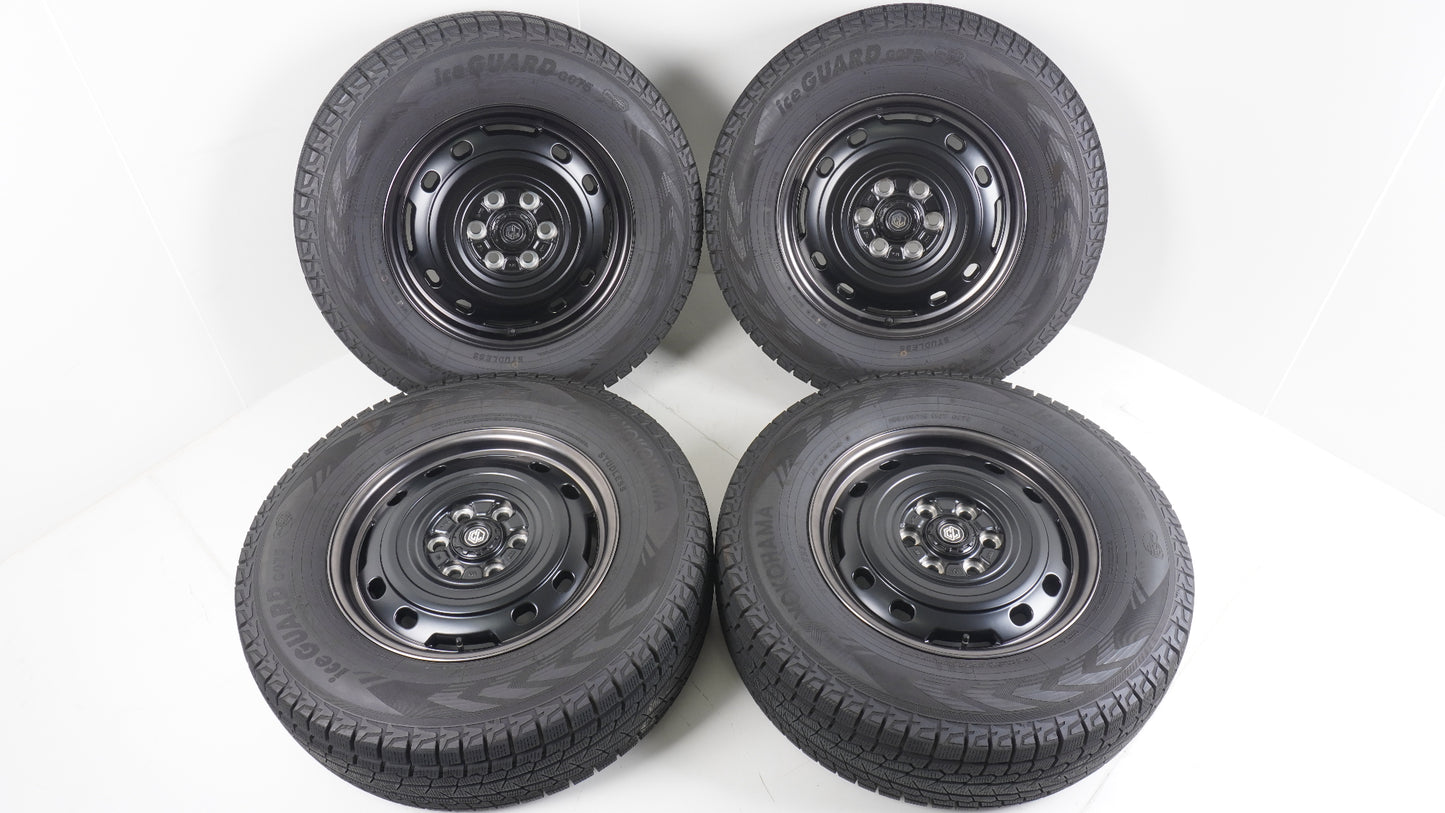シーエルリンク ユニオンリム UNIONRIM TX 250 18×7.5J +55 139.7-6H / 265/70R18 YOKOHAMA IceGUARD G075 ヨコハマ アイスガード 2025年製 4本 タイヤホイールセット スタッドレス