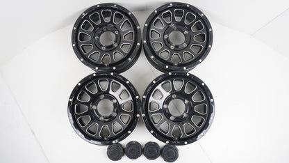 DELTA FORCE OVAL デルタフォース オーバル ブラックマシニング BLACK MACHINING 16×5.5J +20 139.7-5H 4本 ホイール