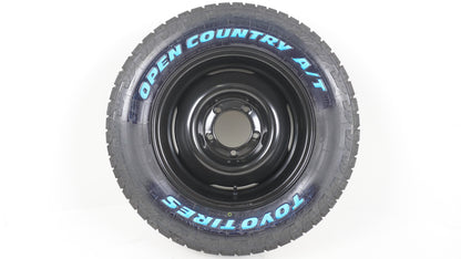 シーエルリンク オールドスタイルスチールホイール MB マットブラック 16×6J -5 139.7-5H / TOYO OPENCOUNTRY A/T3 WL 215/70R16 100T タイヤホイール5本セット