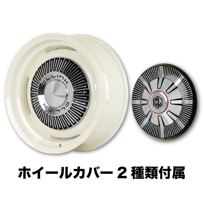 【特価新品1本】 センターカバー2種類付属 シーエルリンク ザ・ファースト The First コンプトン / ガーデナ 16×6J -5 139.7 5H ヴィンテージホワイト シエラ ノマド用 1本