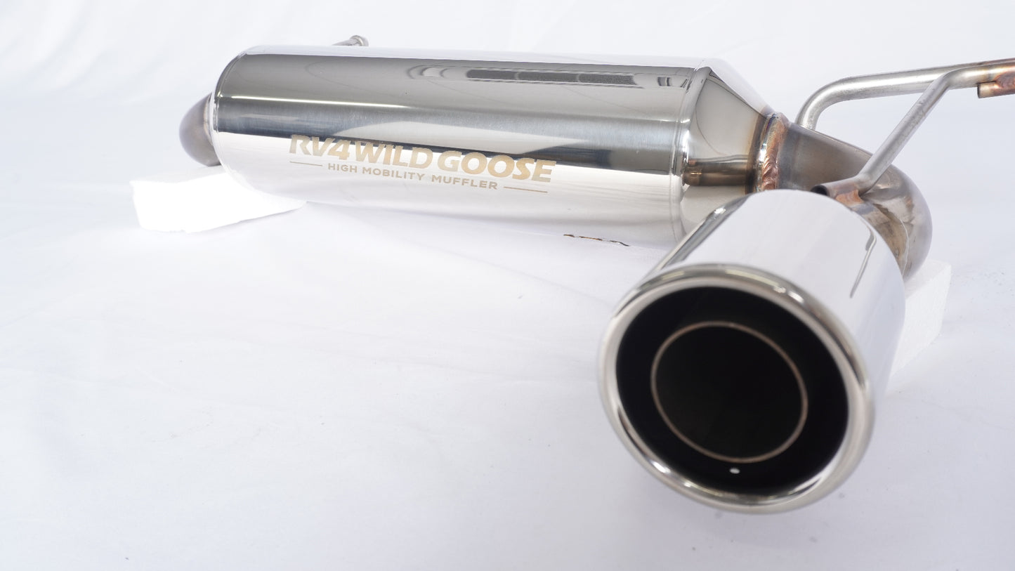 RV4WILDGOOSE ワイルドグース ハイモビリティマフラー ジムニー JB64 1～4型/JB74 1～4型用 ショートバンパー用