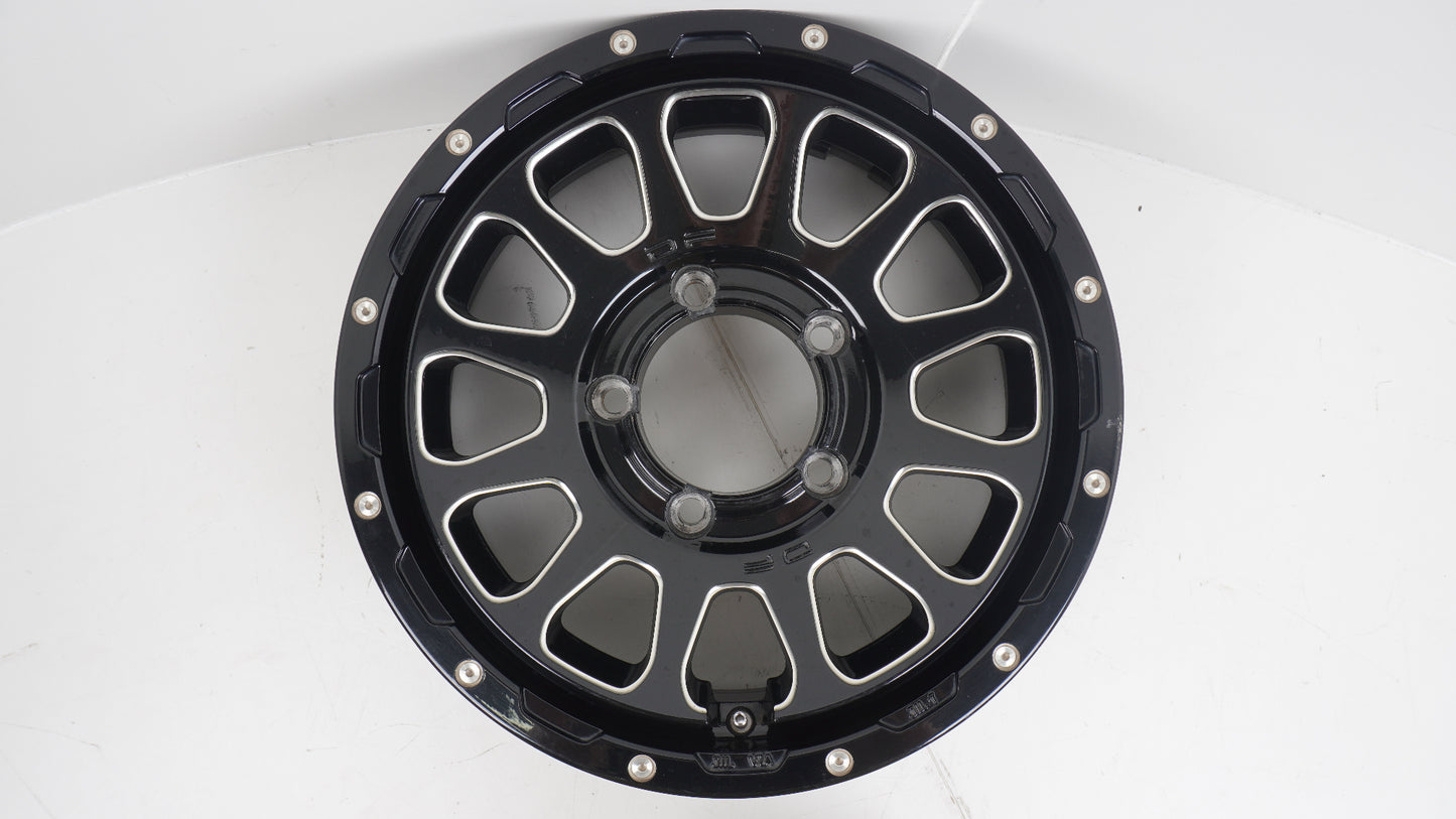 DELTA FORCE OVAL デルタフォース オーバル ブラックマシニング BLACK MACHINING 16×5.5J +20 139.7-5H 4本 ホイール