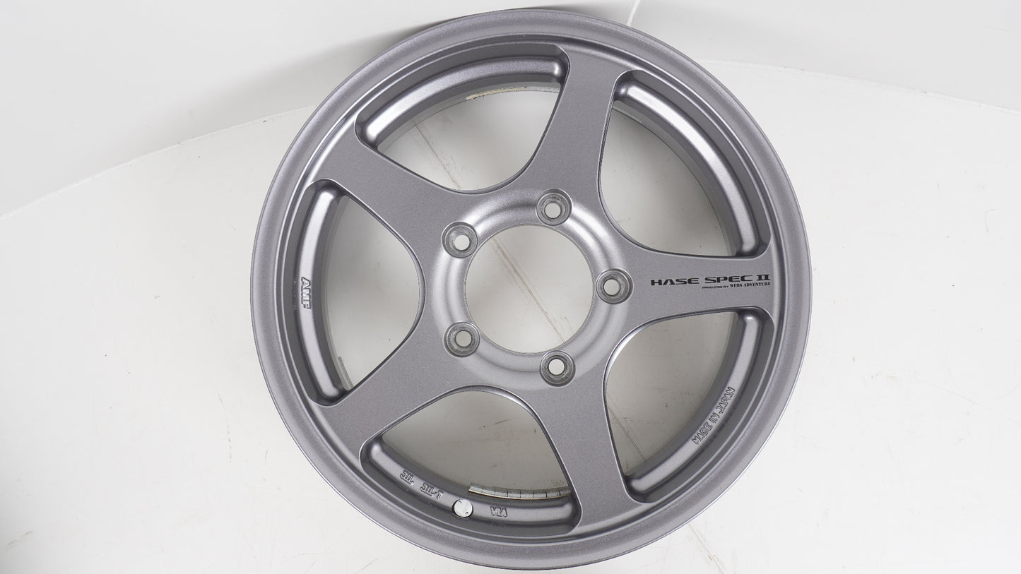 美品 軽量 5.87kg WEDS  ADVENTURE HASE SPECⅡウェッズ アドベンチャー  ハセスペック2 LIGHT GUN METALLIC 16×5.5J +22 139.7-5H 4本 ホイール