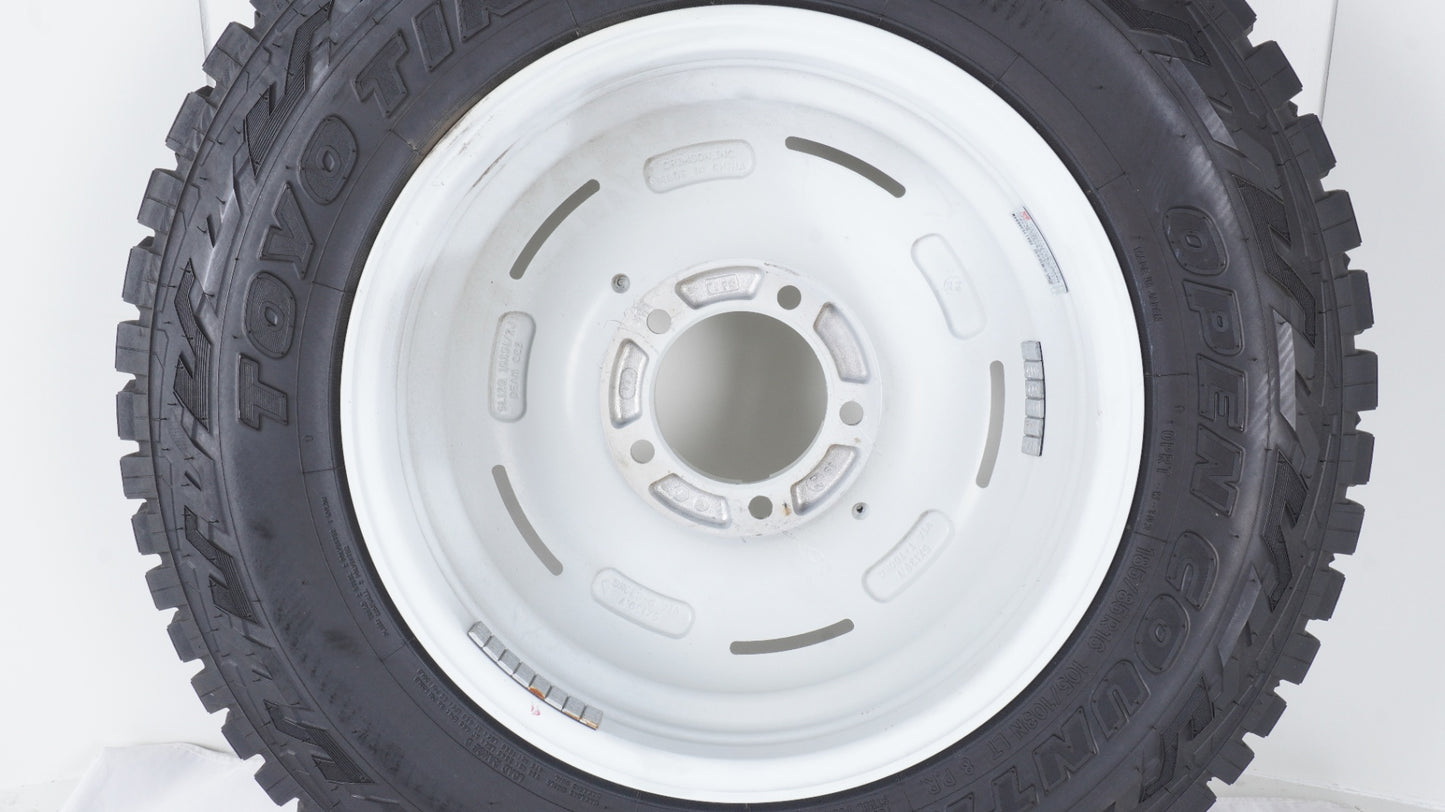 スペア用 CRIMSON DEAN ディーン クロスカントリー 16×5.5J +20 139.7-5H 1本 / TOYO OPENCOUNTRY R/T 185/85R16 2022年製 未走行 1本 キャップネジ欠品　JB64