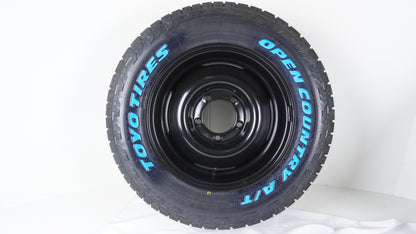 オールドスタイルスチールホイール BL 16×６J  TOYO AT3WL 215/70R16 タイヤセット 未走行品 JB64