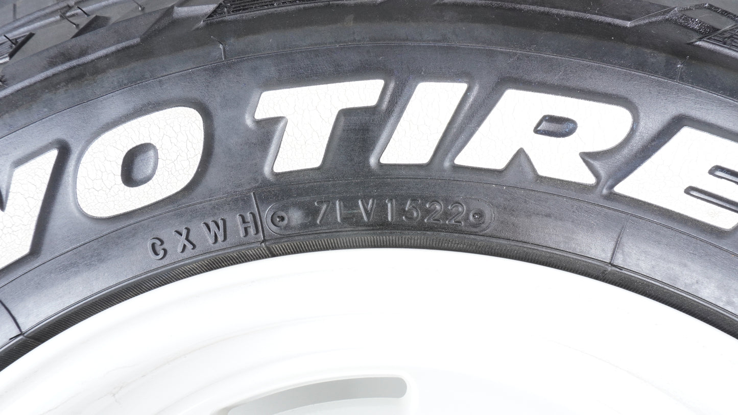 スペア用 CRIMSON DEAN ディーン クロスカントリー 16×5.5J +20 139.7-5H 1本 / TOYO OPENCOUNTRY R/T 185/85R16 2022年製 未走行 1本 キャップネジ欠品　JB64