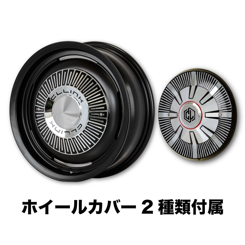 【特価新品4本】 センターカバー2種類付属 シーエルリンク ザ・ファースト The First コンプトン / ガーデナ 16×5.5J +20 139.7 5H マットブラック ジムニー用 4本セット