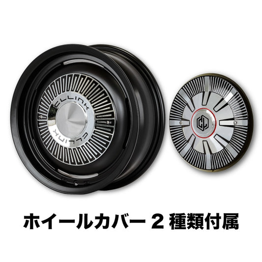【特価新品4本】 センターカバー2種類付属 シーエルリンク ザ・ファースト The First コンプトン / ガーデナ 16×5.5J +20 139.7 5H マットブラック ジムニー用 4本セット