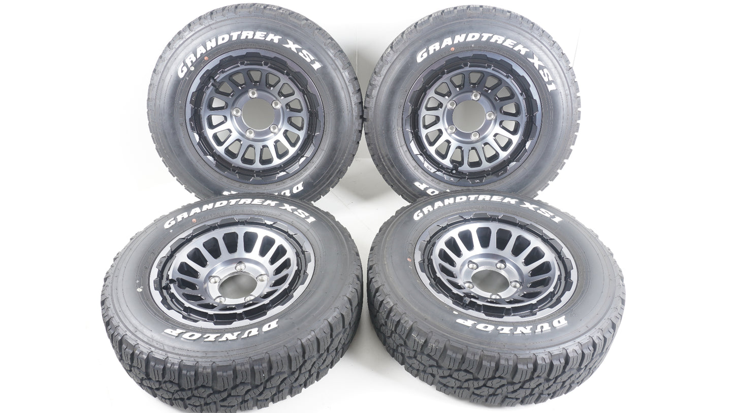 シーエルリンク ユニオンリム UNIONRIM HR 16×6.0J ±0 139.7-5H MBMSC / ダンロップ グラントレック DUNLOP GRANTREK XS1 215/70R16 4本 2024年製