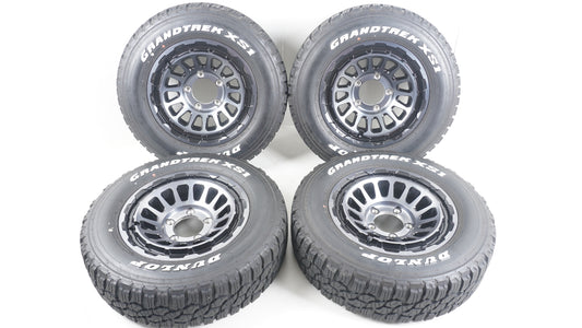 シーエルリンク ユニオンリム UNIONRIM HR 16×6.0J ±0 139.7-5H MBMSC / ダンロップ グラントレック DUNLOP GRANTREK XS1 215/70R16 4本 2024年製
