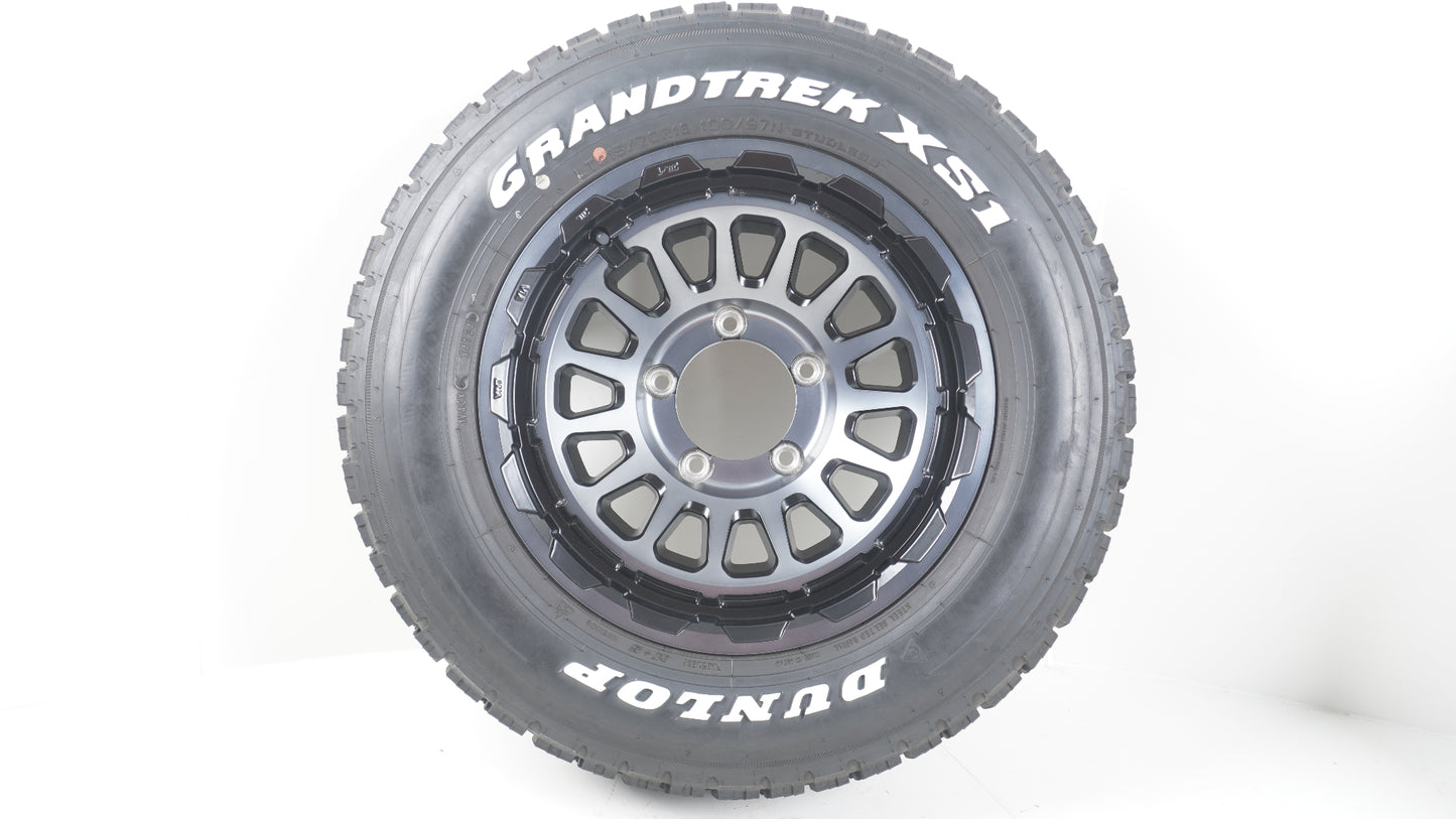 シーエルリンク ユニオンリム UNIONRIM HR 16×6.0J ±0 139.7-5H MBMSC / ダンロップ グラントレック DUNLOP GRANTREK XS1 215/70R16 4本 2024年製