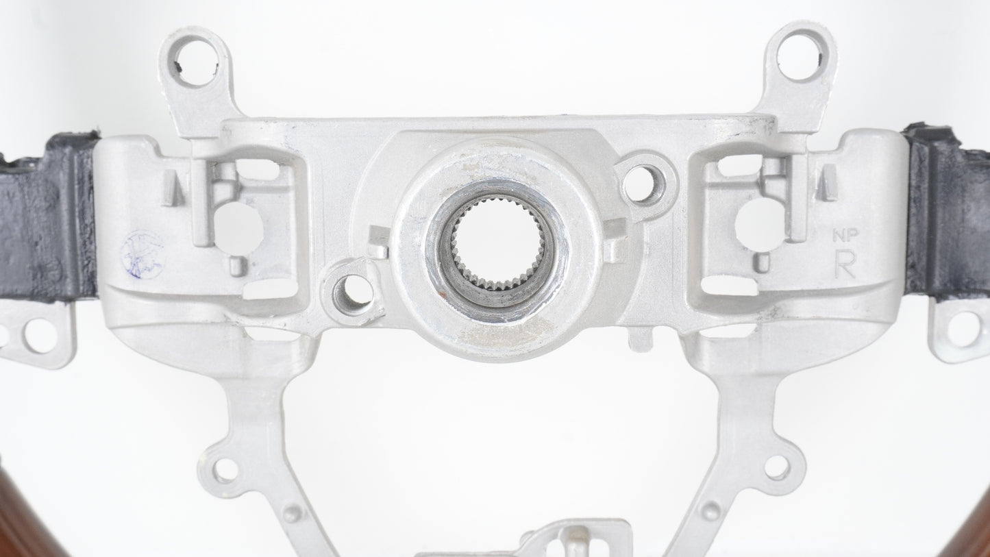 【未使用に近い】 REAL レアル ステアリング ブラウンウッド JB64 JB74 JC74 ジムニー シエラ ノマド