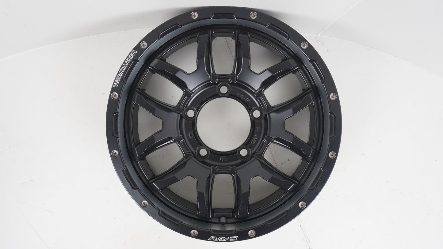 RAYS TEAMDAYTONA レイズ デイトナ F6ブースト セミグロスブラック N1 16×5.5J +20 139.7-5H 4本 ホイール