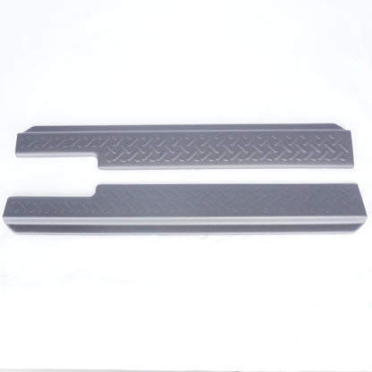 【未使用品】 SAMURAI PRODUCE サムライプロデュース ジムニー JB64W シエラ JB74W サイドステップ スカッフプレート 縞鋼板柄 左右セット 2P ラプター塗装 ブラック