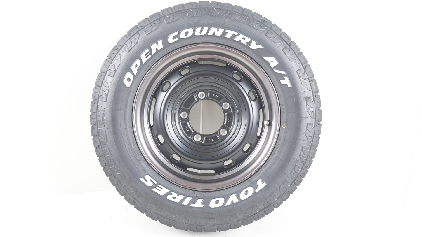 未走行品 シーエルリンク UNIONRIM TX MB/MSC ユニオンリム 16×5.5J ＋20 139.7-5H / 冬タイヤ規制対応 2025年製 TOYO OPENCOUNTRY A/T3 オープンカントリー215/70R16 WL 1本 タイヤホイールセット ホワイトレター