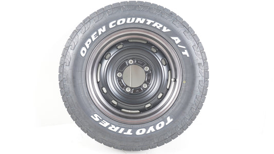 未走行品 シーエルリンク UNIONRIM TX MB/MSC ユニオンリム 16×5.5J ＋20 139.7-5H / 冬タイヤ規制対応 2025年製 TOYO OPENCOUNTRY A/T3 オープンカントリー215/70R16 WL 1本 タイヤホイールセット ホワイトレター