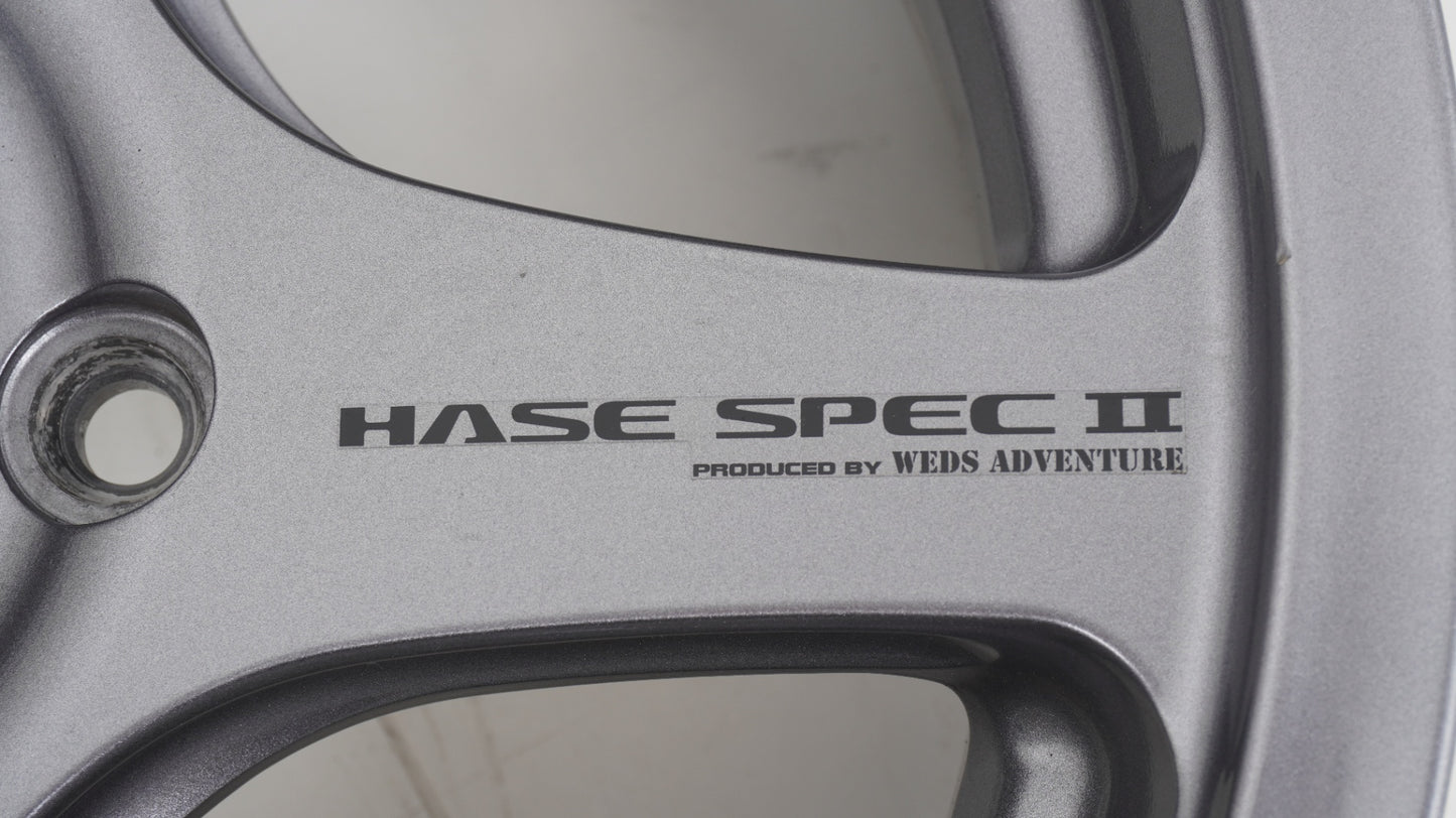 美品 軽量 5.87kg WEDS  ADVENTURE HASE SPECⅡウェッズ アドベンチャー  ハセスペック2 LIGHT GUN METALLIC 16×5.5J +22 139.7-5H 4本 ホイール