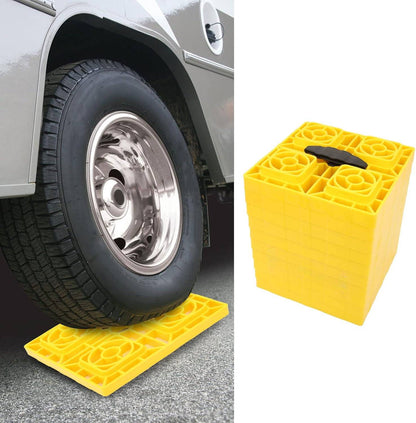 未使用に近い メーカー不明 トレーラー レベリングブロック 汎用 イエロー
