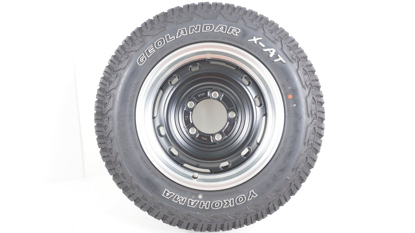 シーエルリンク ユニオンリム UNIONRIM TX MB/MC 16×5.5J +20 139.7-5H / 2024年製 YOKOHAMA GEOLANDAR X-AT G016 ヨコハマ ジオランダー 195R16C 104/102Q OWL ホワイトレター 5本 タイヤホイール