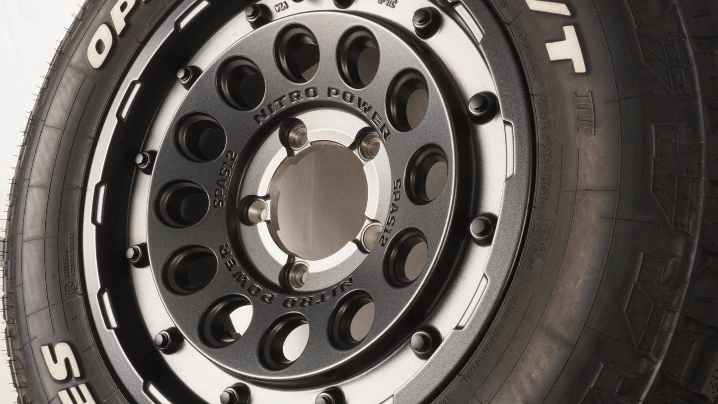 ナイトロパワーH12ショットガン16×6J+TOYO OPEN COUNTRY ATⅢ 215/70/16 100T