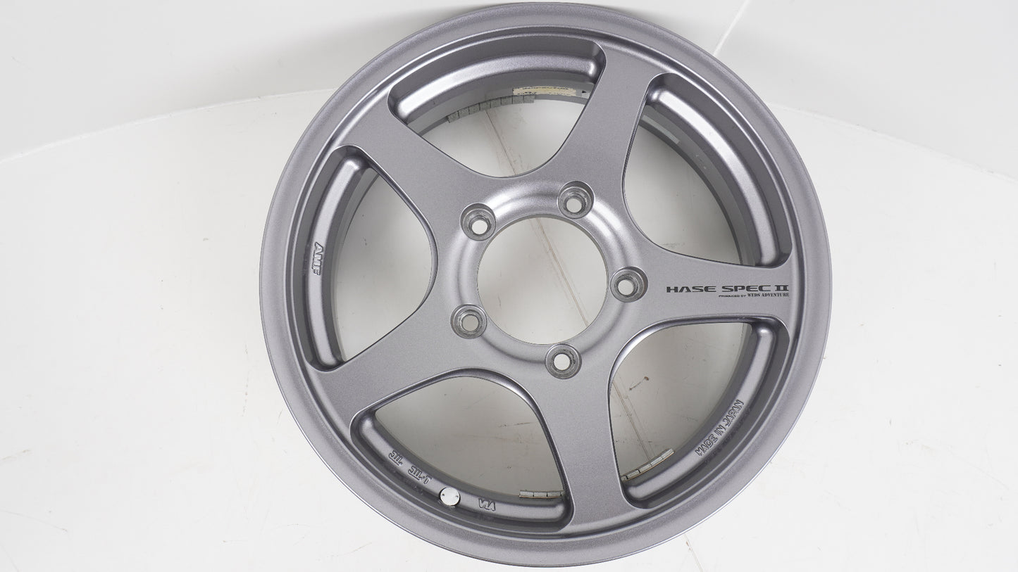 美品 軽量 5.87kg WEDS  ADVENTURE HASE SPECⅡウェッズ アドベンチャー  ハセスペック2 LIGHT GUN METALLIC 16×5.5J +22 139.7-5H 4本 ホイール