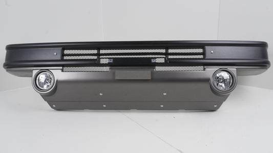 DAMD JIMNY the ROOTS フロントバンパー 粗目ﾏｯﾄﾌﾞﾗｯｸ×ｶﾞﾝﾒﾀ JB64