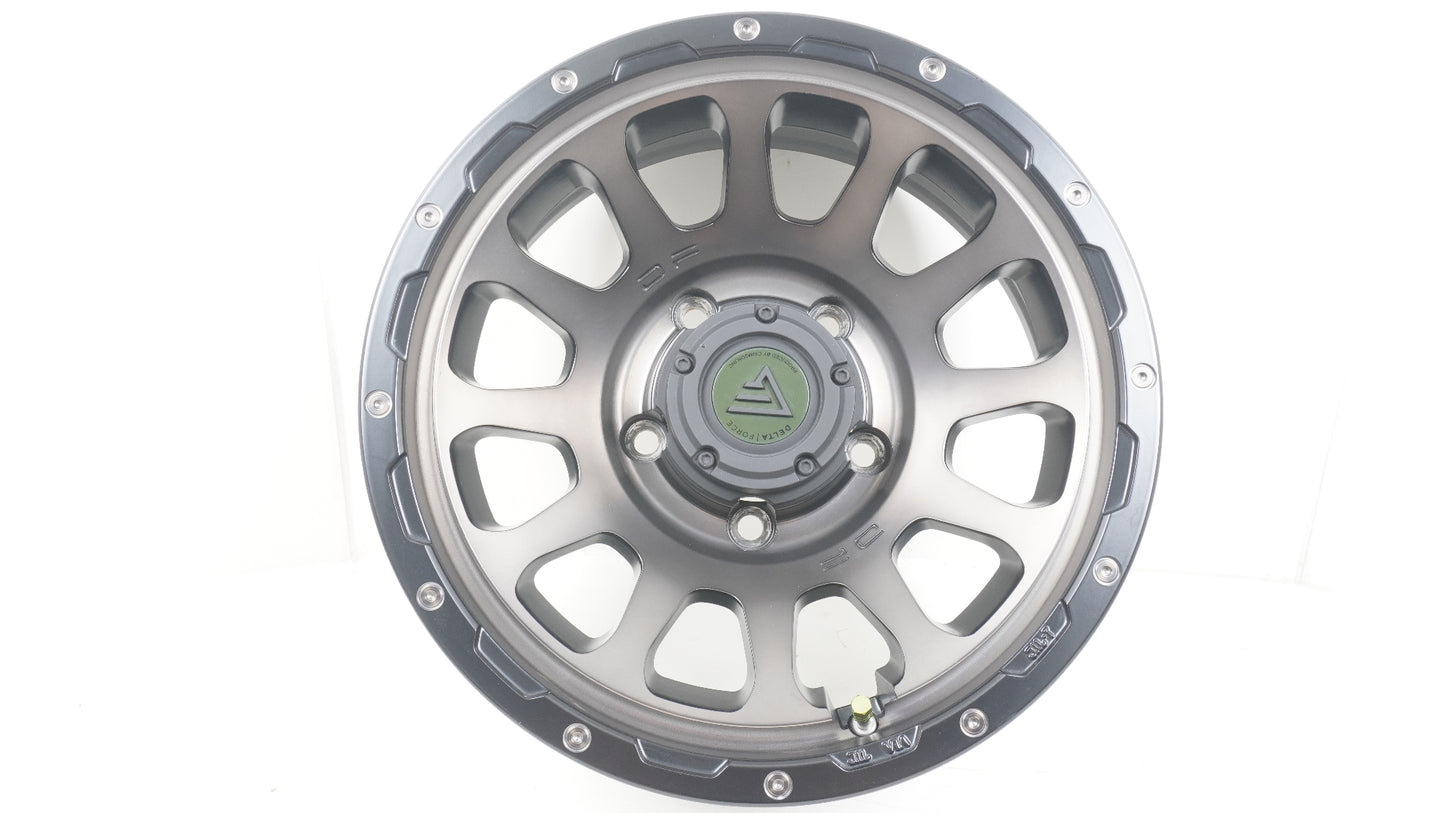 DELTAFORCE OVAL For JIMNY NOMADE / SIERRA デルタフォース オーバル MONOBLOCK / 16×6.0J -5 139.7-5H MAT SMOKE POLISH 4本 ホイール JB74シエラ JC74ノマド
