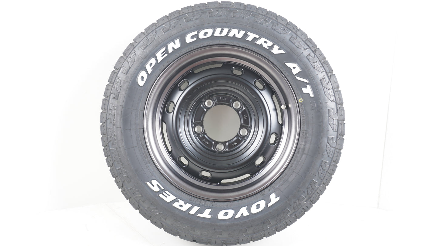 未走行品 シーエルリンク UNIONRIM TX ユニオンリム 16×5.5J +20 139.7-5H / 冬タイヤ規制対応 2025年製 TOYO OPENCOUNTRY A/T3 オープンカントリー 215/70R16 WL 4本セット タイヤホイールセット ホワイトレター
