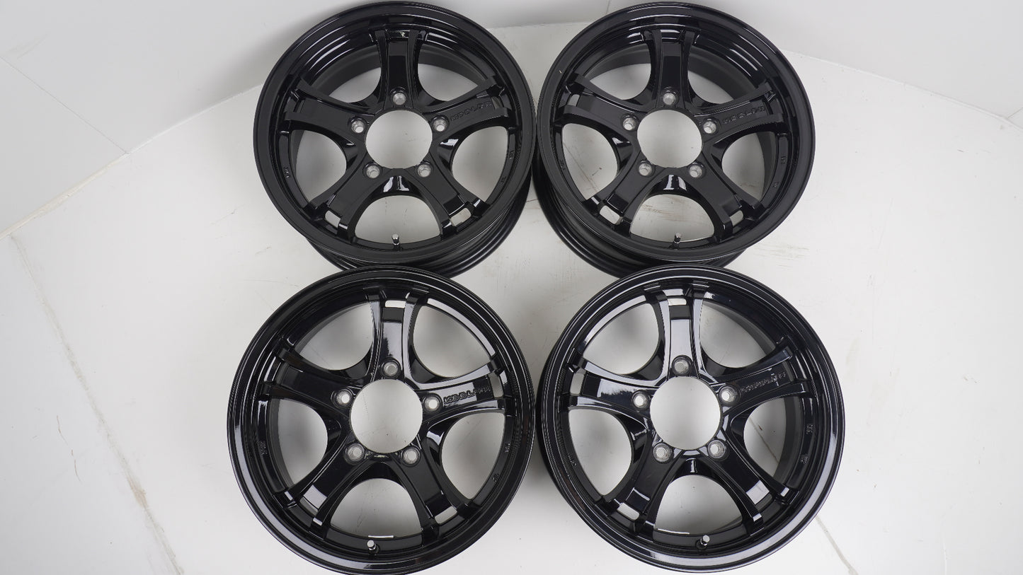weds KEELER ウェッズ キーラーフォース 16×5.5J +22 139.7-5H  ホイール 4本 ブラック