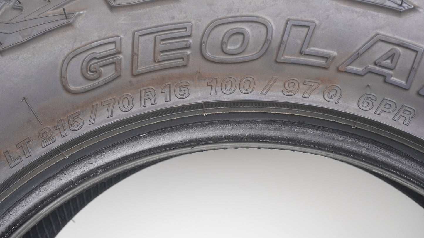 ヨコハマ ジオランダー GEOLANDAR X-AT G016 LT 215/70R16 100/97Q 2023年製 1本 未走行