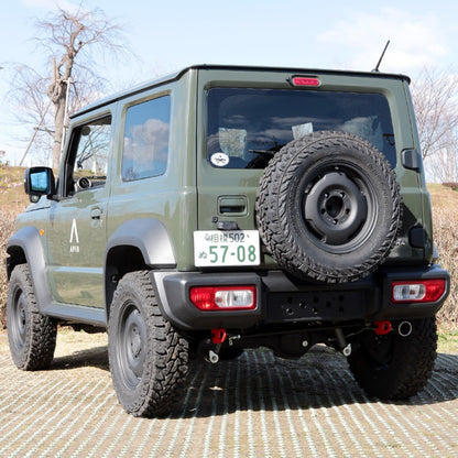 APIO アピオ 純正バンパー用 リア 9mm牽引フック 厚 レッド JB64 ジムニー JB74 シエラ